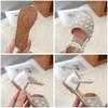 Girls Pearl Rhinestone Closed Toe Mary Jane Sandals