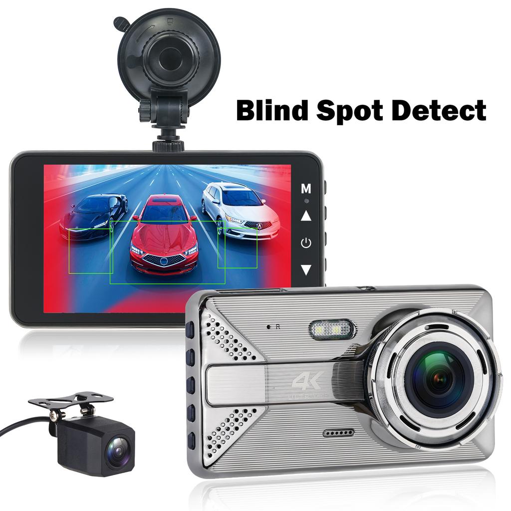 4K High-Definition-Fahrtenrekorder WIFI Drahtlose Mobiltelefonverbindung Auto Dual Lens 4-Zoll-Recorder