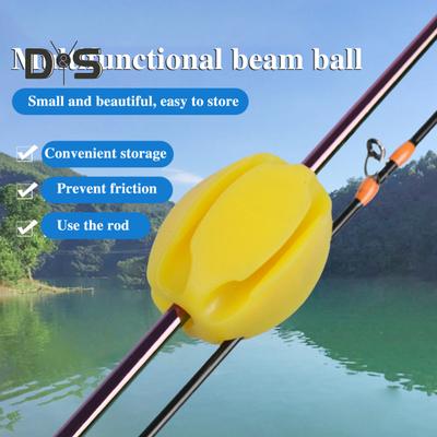 2/3Pcs Fishing Rod Fixed Ball 4/5/8/9/10MM 5 Holes Scratch Free Reusable Fishing Pole Protector Clip Fixing Tools Fishing Accessories
