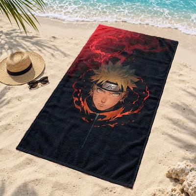 Naruto Mikrofaser Strandtuch Schnelltrocknend Sandfrei Leichtgewichtige Strandtücher für Reisen Schwimmen Camping
