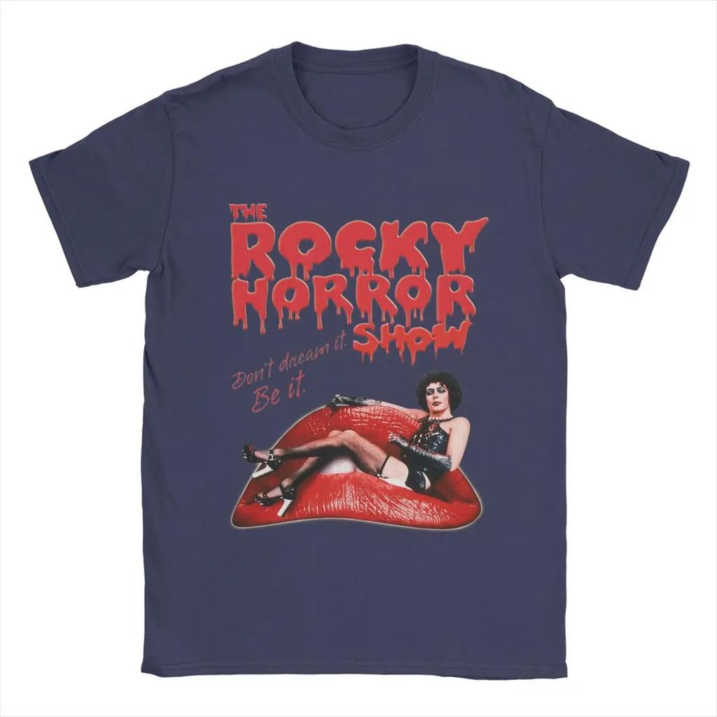 Vintage The Rockys Horror Picture Show T-Shirts Men Women Crewneck 100% Cotton T Shirts Short Sleeve Tees Clothes