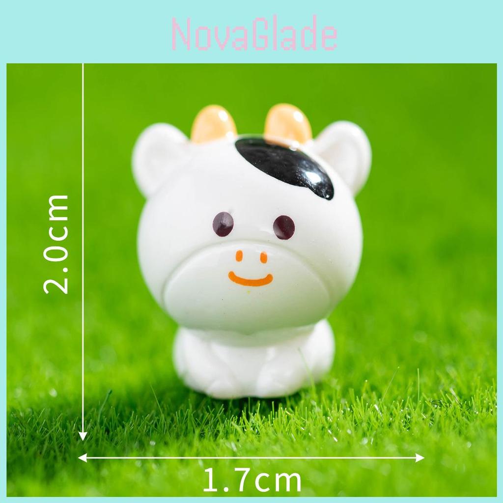 Resin Zodiac Animal Dragon Rabbit Tiger Miniature Decor With Cute Cartoon Style For Car And Desk Display