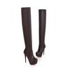 Women Boots 2025 New PU Sexy Over The Knee Long Boots Sexy Thin High Heel Boots Platform Women Shoes Zapatos Mujer Botas Ladies