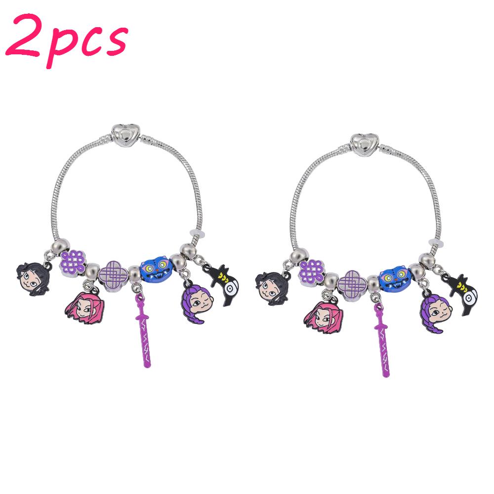 Cacciatori di Demoni K-Pop Rumi Zoey Mira Crow Tiger Bracciale Cartoon Anime per Donna Ragazza Carina Accessorio Moda Regalo di Natale