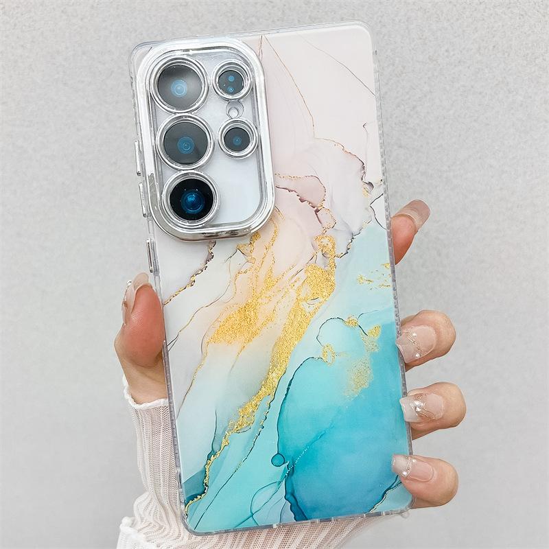 Creative Marble Double-sided Imd Hard Case S11Ultra Fine Hole Mobile Phone Case S11FE/A11A11A11A11