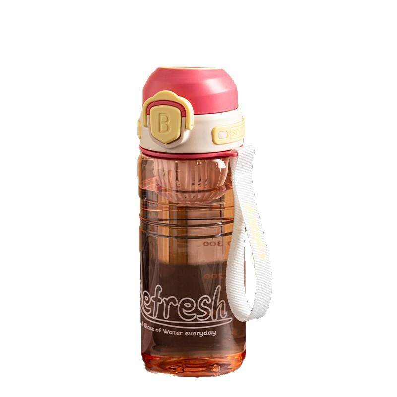 Water bottle trendy sports large-capacity direct drinking water cup boys and girls creative with tea compartment portable sports bouncing cup
