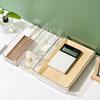 4pcs Desk Drawer Organizers Set Plastic Bathroom Storage Makeup Organizer Clear Transparent Storage Box Drawer Organizer