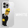 IMD Silber Simpsons Handyhülle für iPhone 15 14 13 8 11 12 - Stilvolle und schützende Hülle für Ihr Gerät