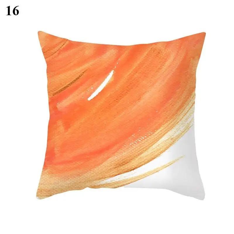 Clip Red Brown Pillowcase Decorative Geometric Print Abstract Pattern Pillowcase Home Supplies Pillowcase Sofa Cushion Cover