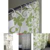 Watercolor Botanical Shower Curtain In Polyester Fabric With Logo For Modern Bathrooms