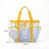 Waterproof Large Capacity Mesh Swimming Bag, Portable Outdoor Beach Tote for Women, Summer Travel Handheld Drainage Purse