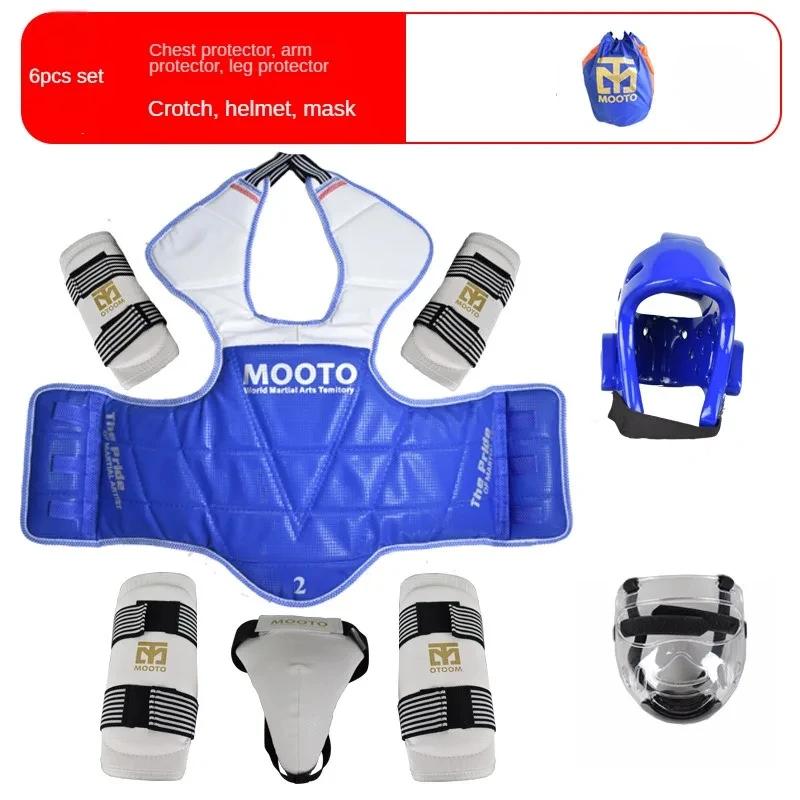 Thicken Competition Martial Arts Combat Protective Children's Boxing Taekwondo Protective Gear Actual Combat Equipment Full Set