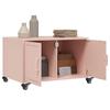 Pink Coffee Table 68 X 50 X 43.5 Cm Steel