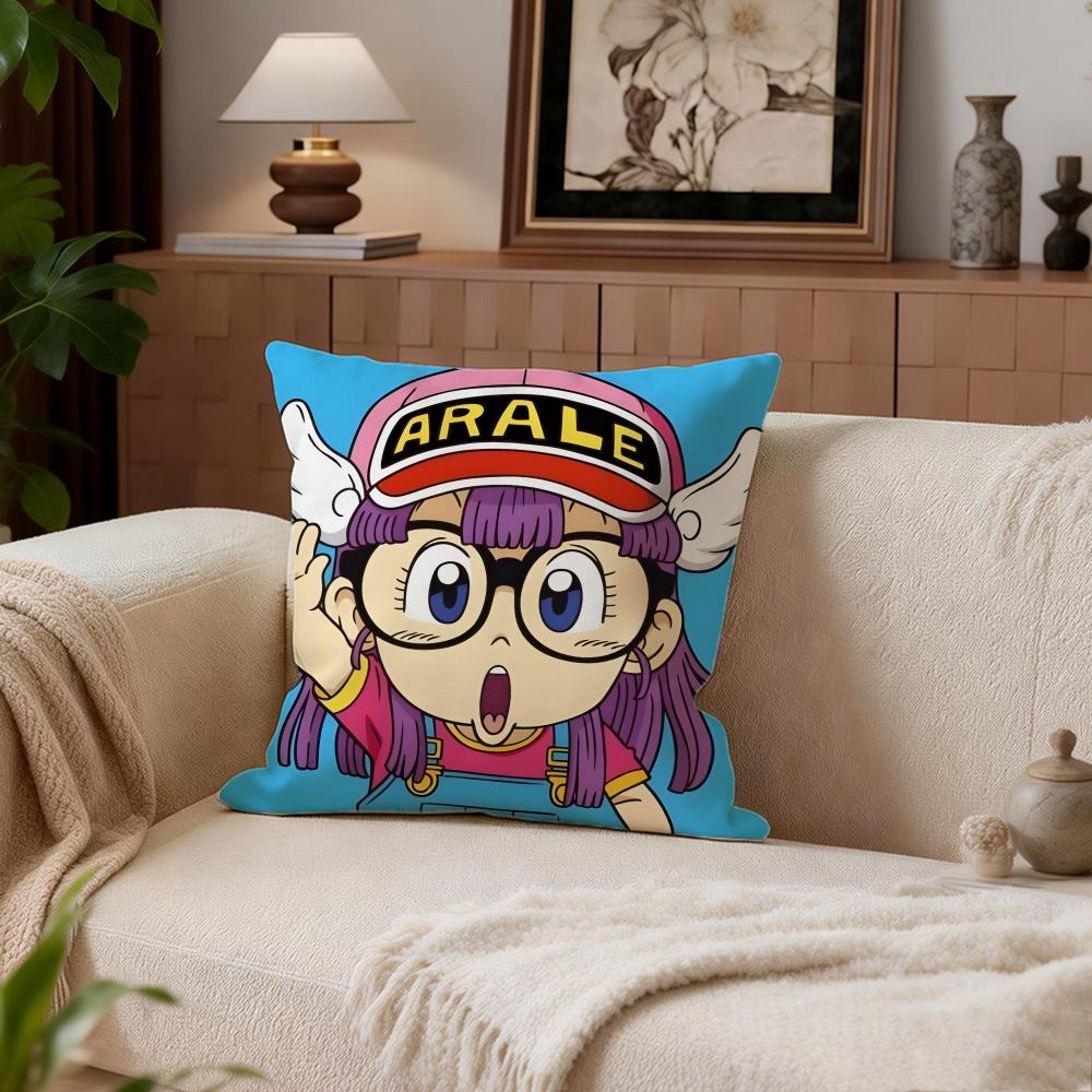 Kawaii Dr. Slump Cushion Cover Cushion Cover Set 4Pcs 50X50 45X45 40X40 Pillowcase Decorative Sofa Home Decor