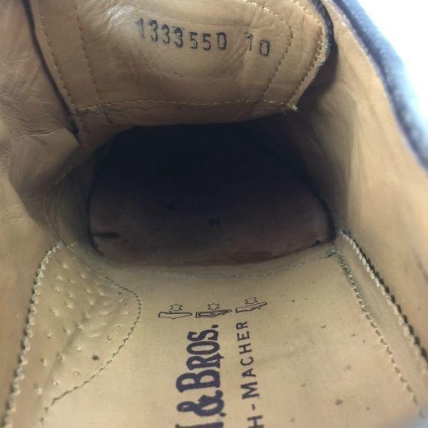 GORDON & BROS Leather Business Shoes Suede Finish Dark Brown size 40 24.5-25.0(USED)