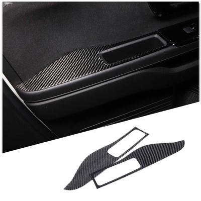 Sauicemy Conjunto de Apoio de Braço de Porta Puxador de Porta Interno Acabamento de Porta Pega Protetor Interior Interior Acessórios para Carro Fibra para Honda 2 Peças