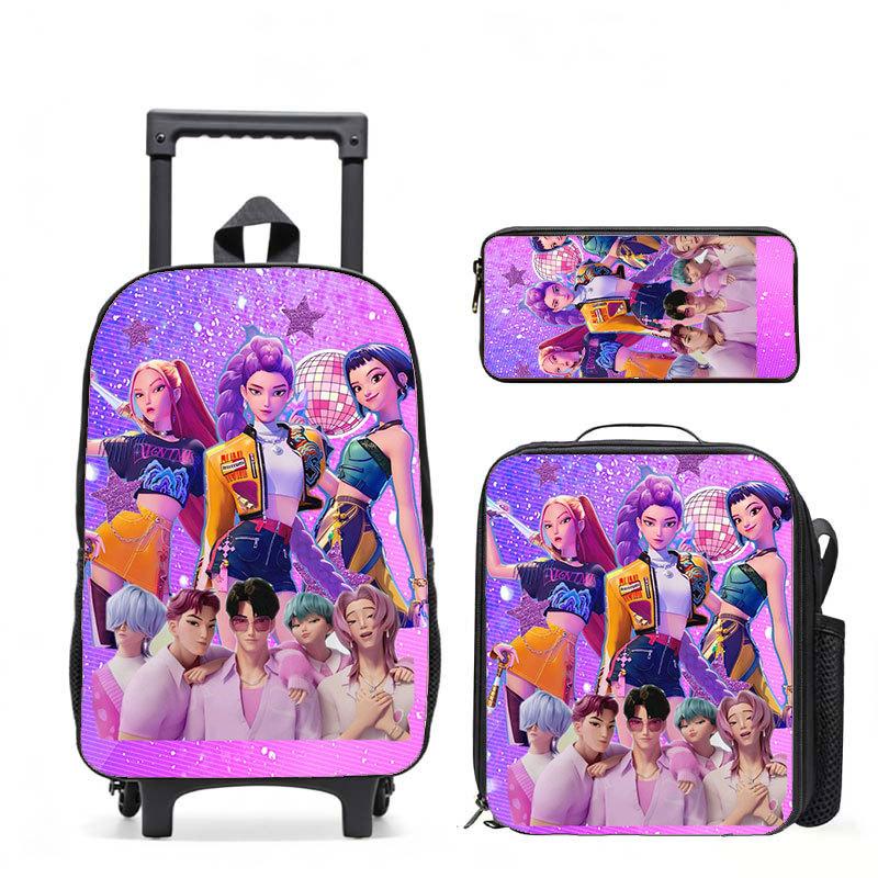 Kpop Witch Hunters Casual Backpack Digital Printing Men'S And Women'S Commuter Backpack Rod Backpack Student Bag