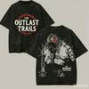 The Outlast Trials Washed T-shirt Anime Lover Harajuku New Model Oversized Vintage Loose Streetwear Classic Unisex High Quality