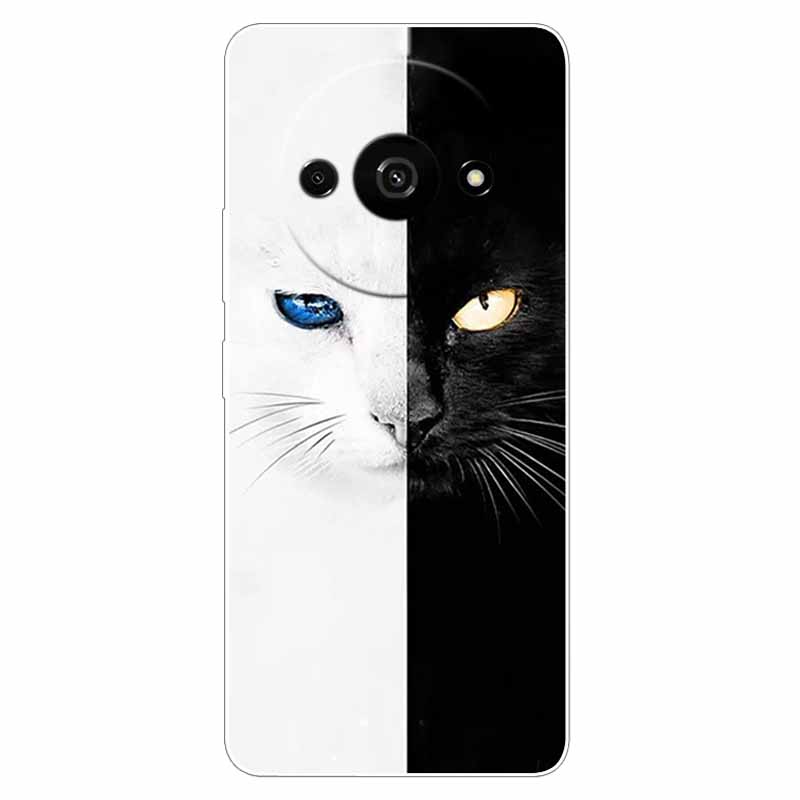 Clear Silicone Cover For Xiaomi Poco C61 Case Owl Lion TPU Printed Cover for Xiaomi Poco C61 C 61 Cases Luxury PocoC61 Phone Bag
