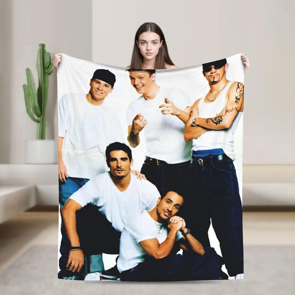 BSB Backstreet Boys Band Blanket Quality Warm Soft  Throw Blanket Autumn Decorative Living Room Funny Bedspread