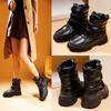 Women's Large Size Soft Elastic Winter Warm Cold Padded Wool Lining Snow Boots Non-slip Waterproof Wear-resistant Outdoor Leisure Sports Cotton Boots