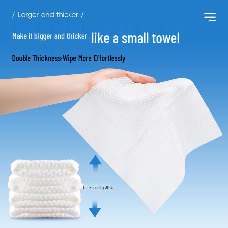 Disposable Facial Cleansing Wipes: Thick Pure Cotton Makeup Remover Towels for Beauty Salons