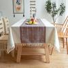 Party Extended Table Cloth Art Walmart Restaurant Plaid Cotton And Linen Tassel Simple Modern Color Matching Tablecloth Cover
