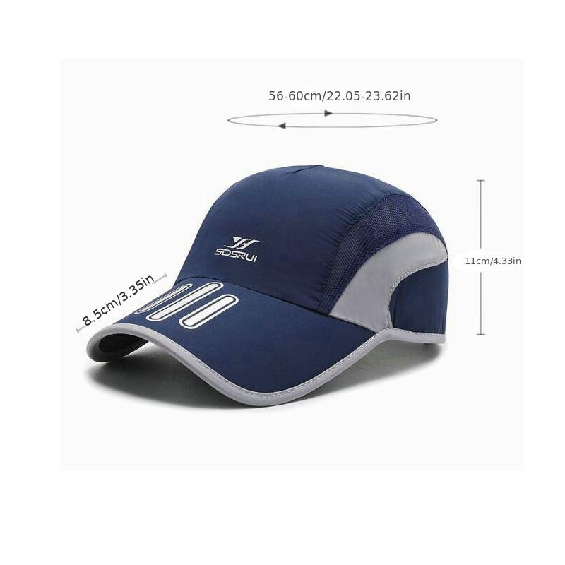 Baseball Cap with Quick-Drying Soft Top and Breathable Strapback for Outdoor Activities