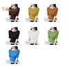 Women Tops Slim Fit Solid Color Ribbed T-Shirt Round Neck Half Sleeve Elastic Pullover Tops Daily Wear