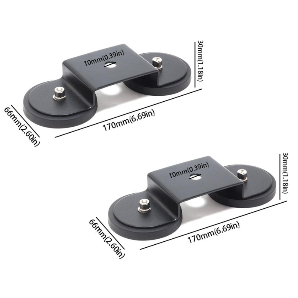 

Stainless Steel Car Roof Light Bar Powerful Mounting Base Mount Magnetic Bracket Side by Side 66mm