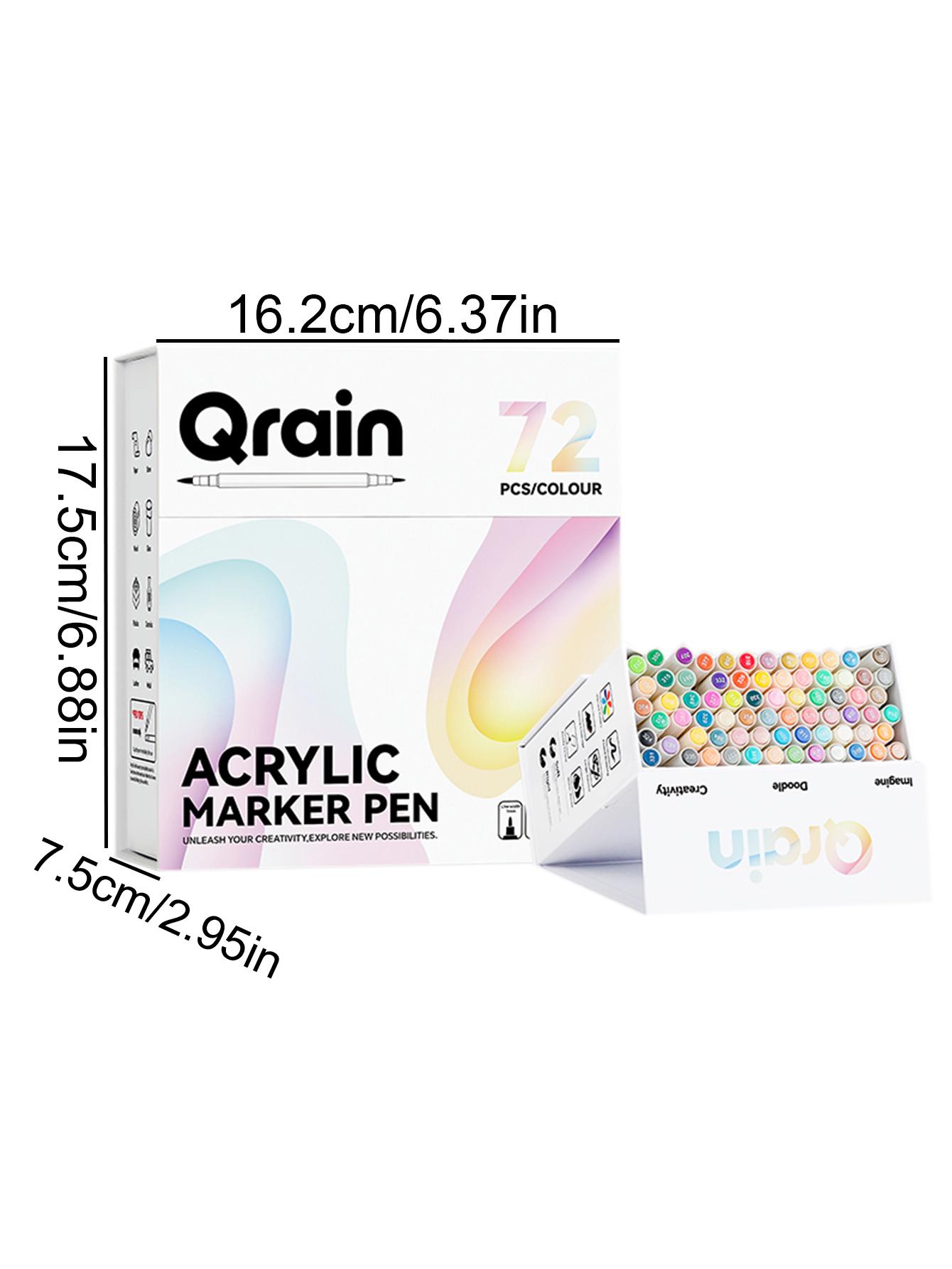 

72/120/168pcs Mix Color Acrylic Markers Set Art Rock Painting Pens, For Stone Glass Book Shoes Painting DIY Kids Gift