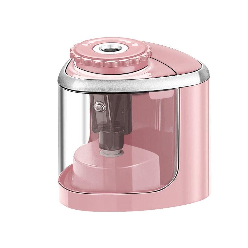 

Школьные принадлежности, креативный канцелярский переключатель, автоматический механический инструмент, электрическая точилка для карандашей розовый