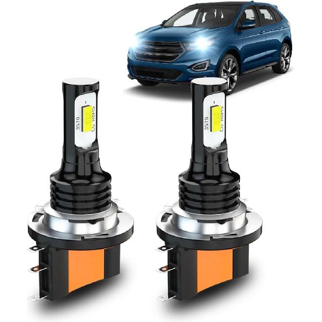 

High Power White H15 LED DRL Bulbs For 2015-2019 Ford Edge,2PCS H15 Car Led light 6000K CSP CHip Fog Light Bulbs Daytime Running Lights White 12V