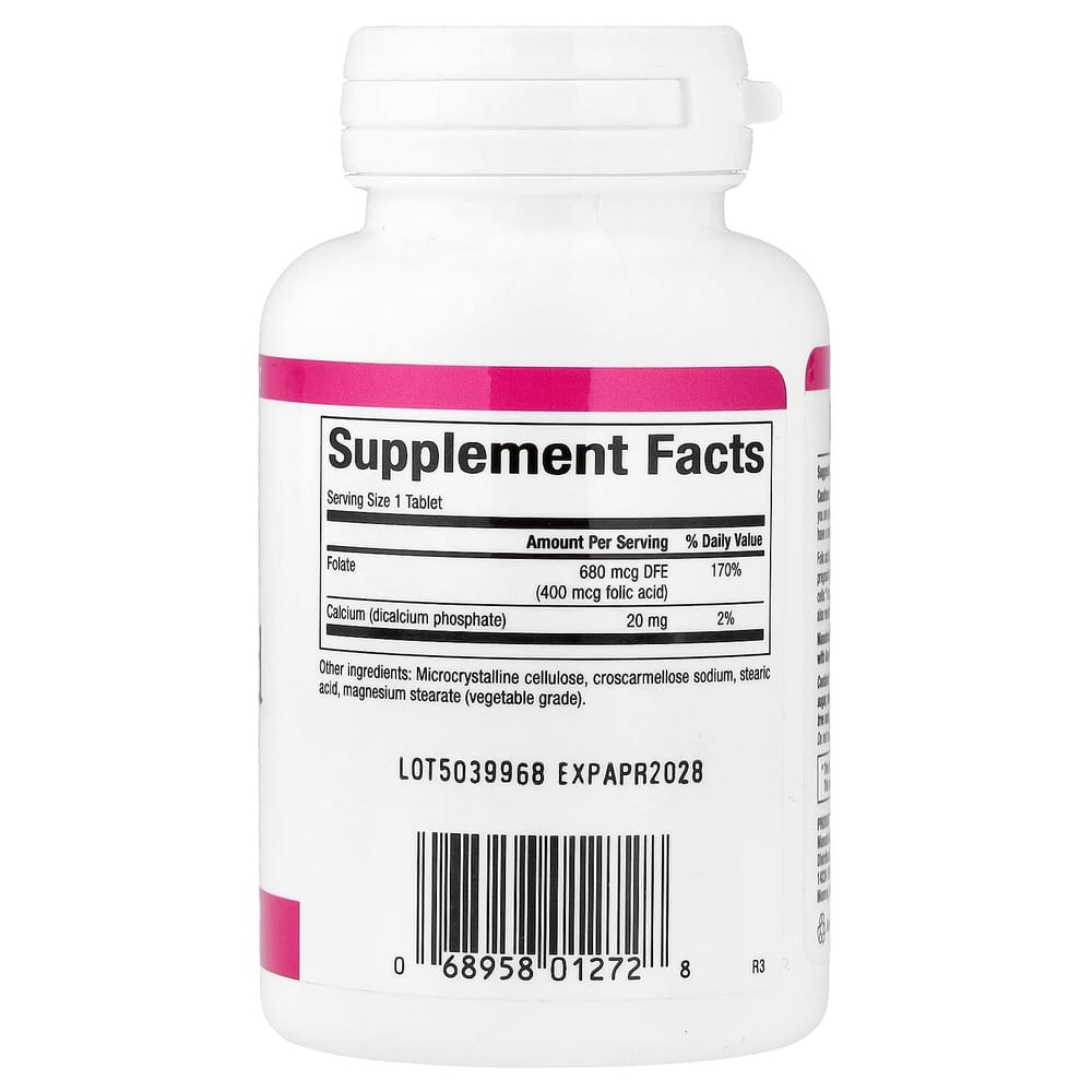 Natural Factors Folic Acid 400mcg 90 Tablets