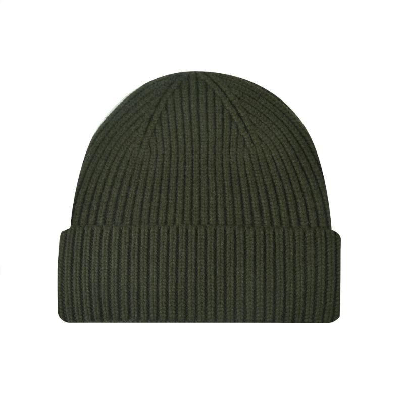 New integrated flanged knitted hat for men and women, couple warm wool hat, bag head, cold hat, casual pullover hat.
