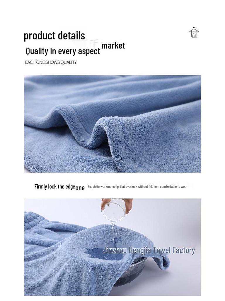 Women's Wrapable Cotton Bath Towel - Quick-Drying, Absorbent, Wearable Skirt with Pocket (2024 Summer Edition)