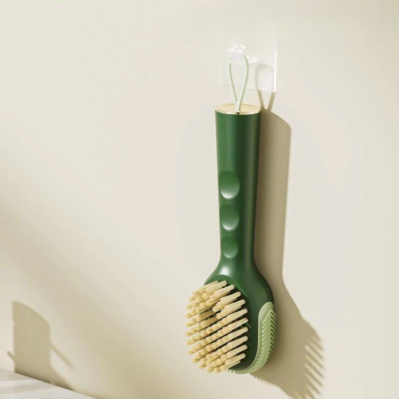 The Soft-bristled Shoe Brush with Liquid Addition Can Be Pressed Out To Clean and Brush Shoes Without Damaging Them