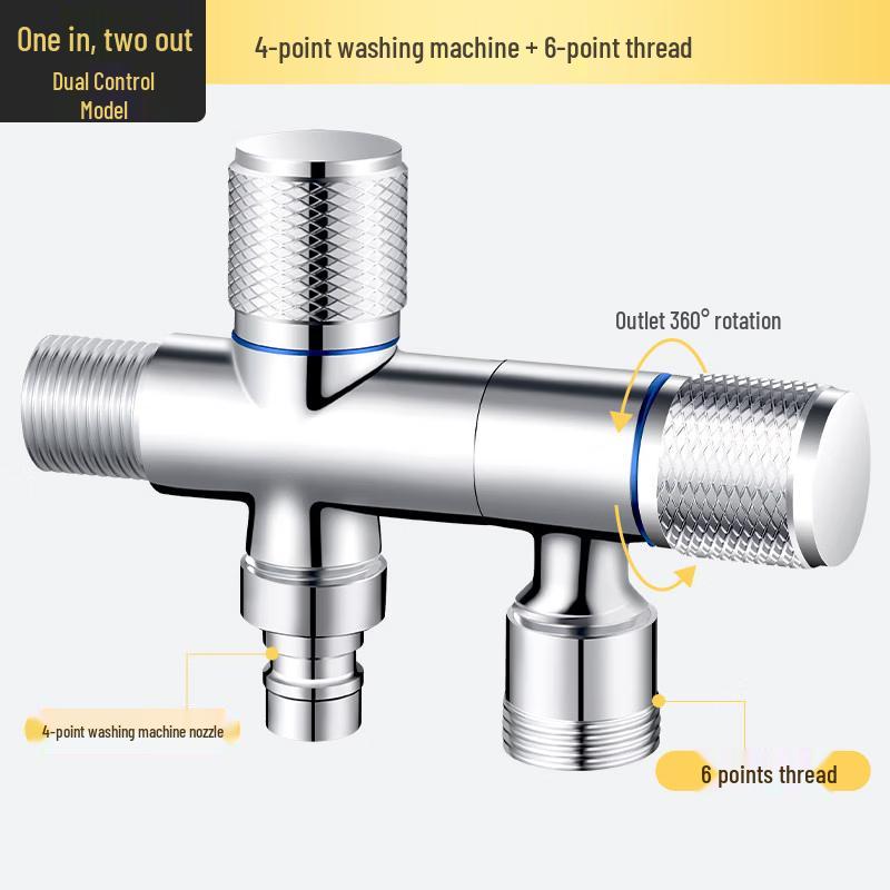 TLXT Dual-Control Rotatable Washing Machine Faucet