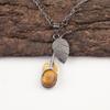 Yellow Tiger Eye Stone 925 Sterling Silver Elegant Mother Gift Pendant Jewelry PP-55-38