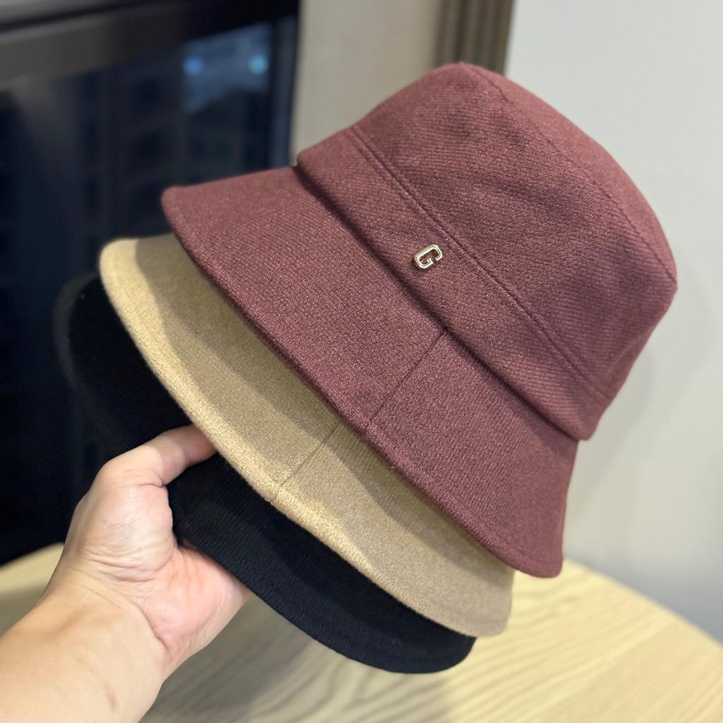 Autumn and Winter Fisherman's Hat Women's G Label Comfortable Foldable Warm Basin Hat Literary and Artistic Style Small Face