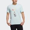 Adidas NEO Cartoon Print Sports Crew Neck T-Shirt Men Tops Mint-Green HF0464