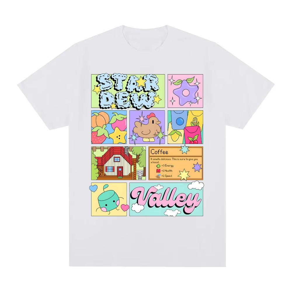 Stardew Valley TEE New Style GAME Print High Quality Teeshirt Comic pure Cotton Comfortable Round Neck Short Sleeve Top