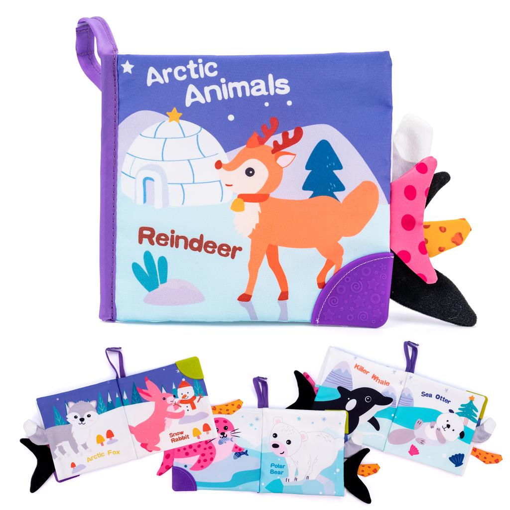 New 3D Visual Tail Cloth Book Rustle Sound Baby Tear Resistant Early Learning Educational Montessori Toys 0-12 Months Baby Gifts