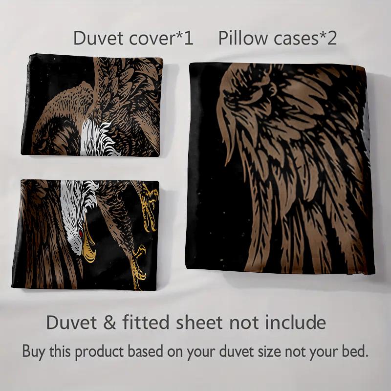 Eagle Spreading Wings. Bedding Duvet Cover Sets Duvet Covers Pillowcases Gifts (1 * Duvet Cover 2 * Pillowcases, Without Duvet Insert)