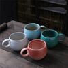 Retro Japanese Large-Capacity Ceramic Cup Coarse Pottery Coffee Cup Breakfast Cup Kiln Vintage Cup