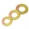 Yellow Color-Plated Zinc Flat Washer, Oversized 4.8 Grade Metallic Gold, Thickened & Thin Shim Options