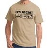 Men's and Women's T-shirts Student University Celebration Party Quotes Gift Funny Fun Comedy Saying