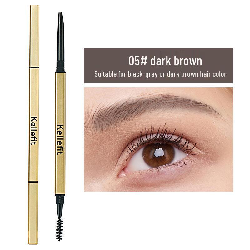 

Double-Ended Gold Eyebrow Pencil: Waterproof, Sweatproof & Smudge-Proof for Precise, Long-Lasting Brow Definition. 100mg
