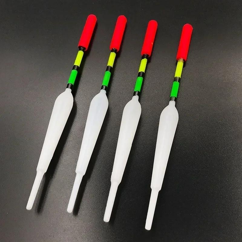 15Pcs/set Fishing Float Vertical Buoy with Glow Stick Multifunction Lure Float Fishing Tackle for Fish Catching