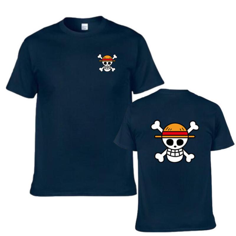 Camiseta de manga corta con estampado de Anime de rey pirata para hombre, camiseta de manga corta de Hip Hop para hombre, verano